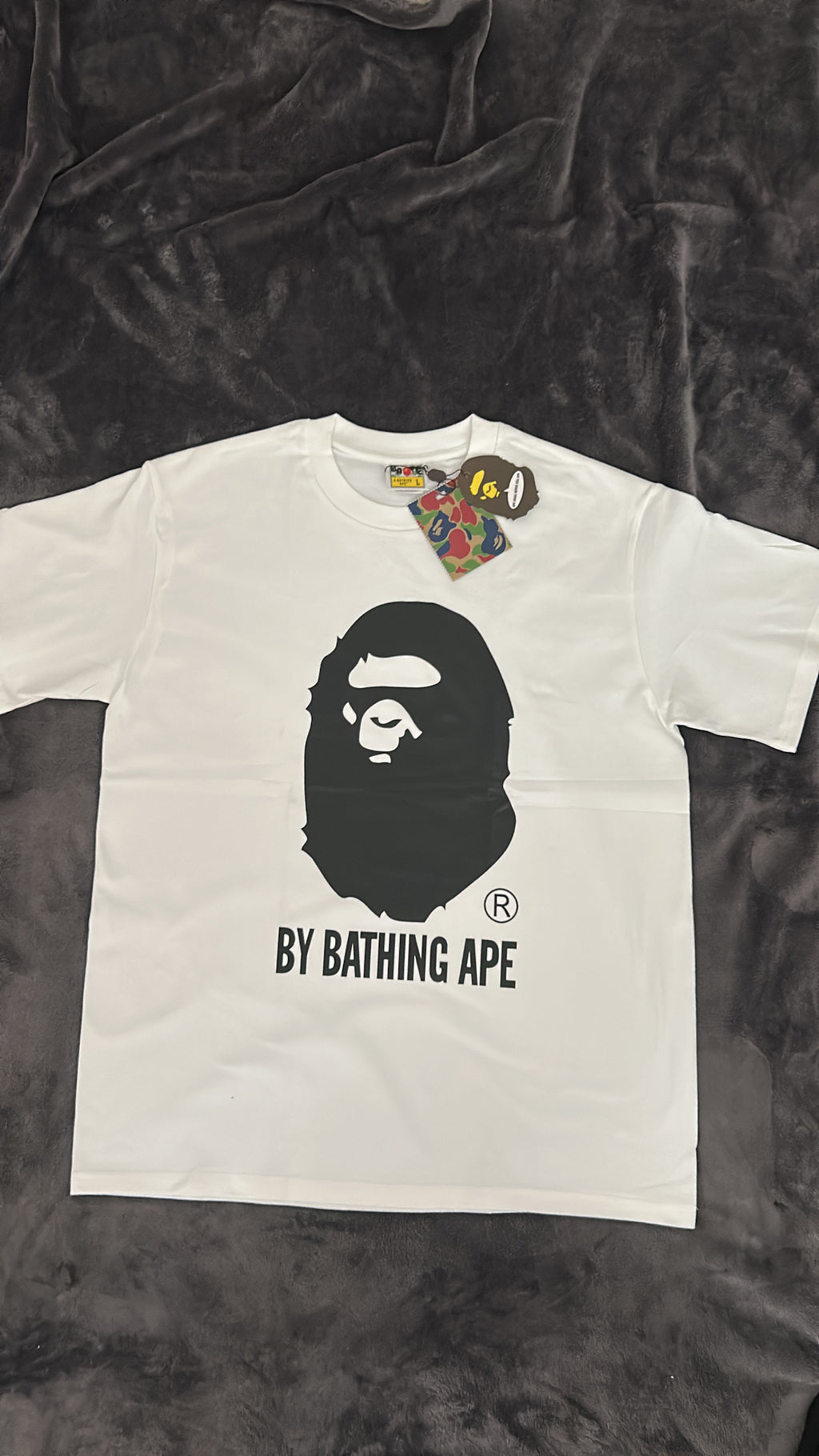 WHITE B A P E TEE