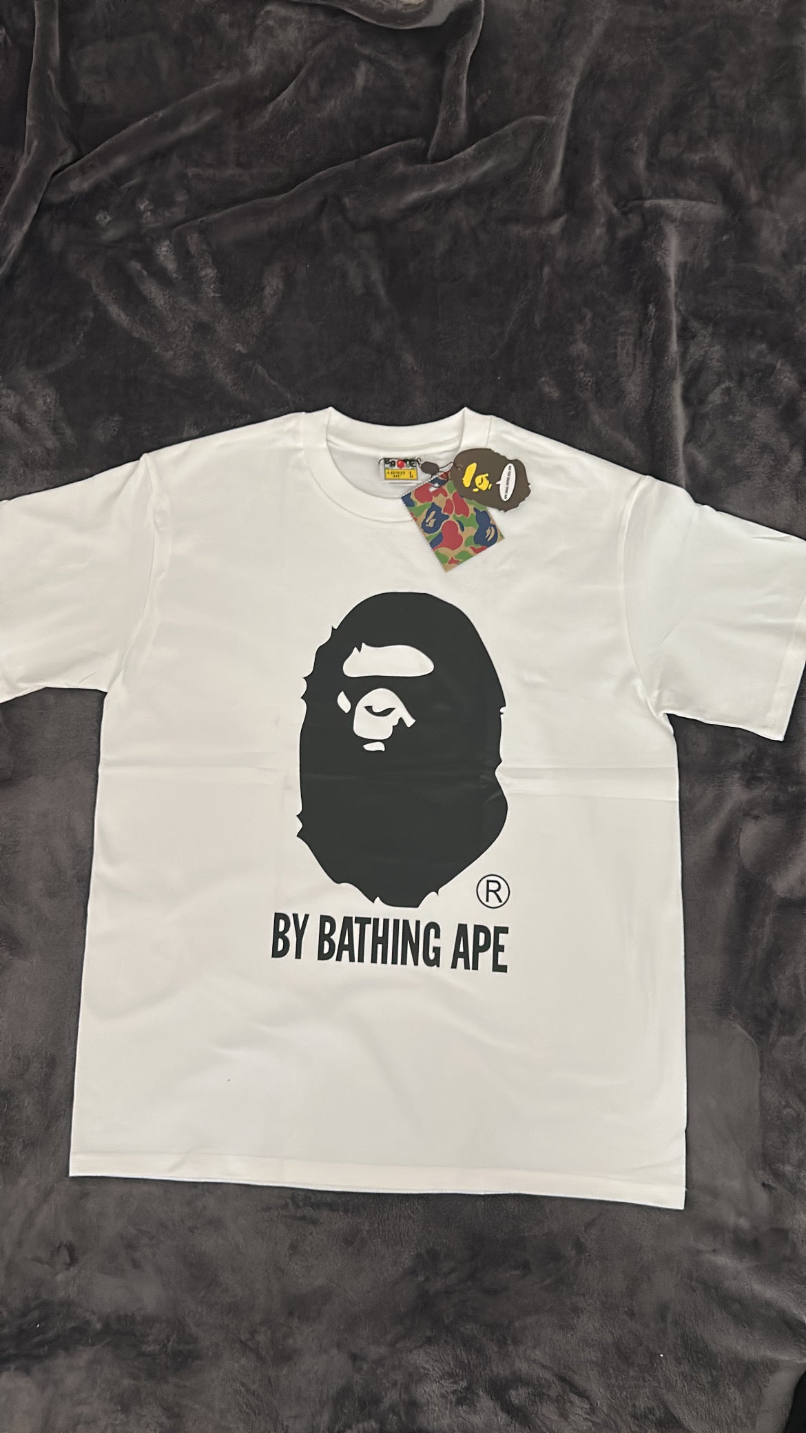 WHITE B A P E TEE